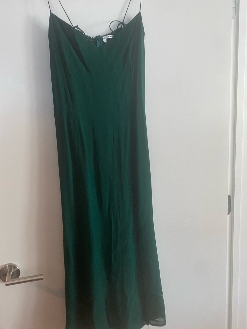 Reformation emerald Juliette Midi Dress size 12
